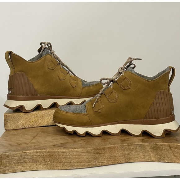 Sorel Kinetic Caribou Sneaker Waterproof Shoes Womens Size 8 Lace Up Boots - Picture 4 of 12